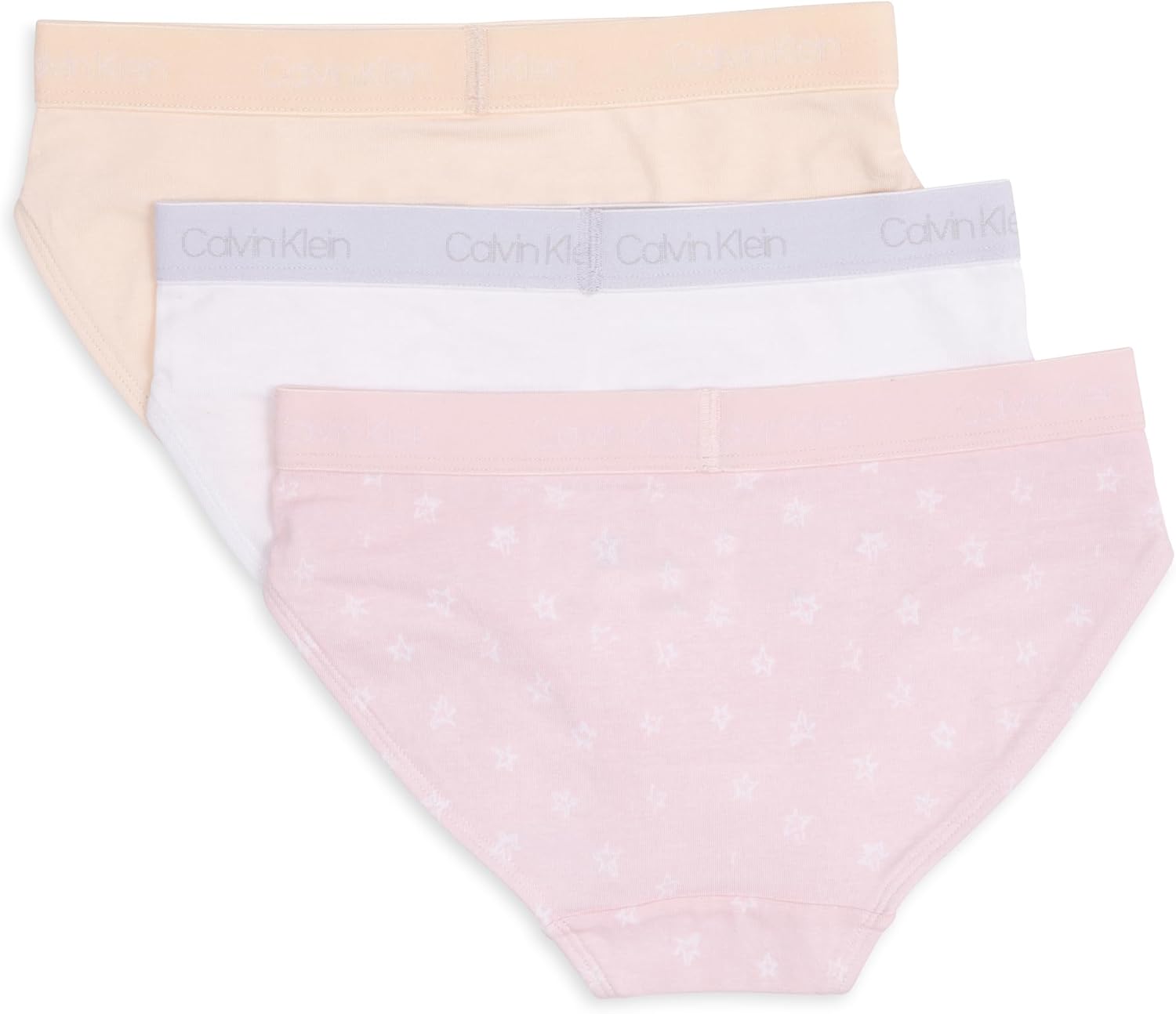 Комплект из 3 купальников-бикини Calvin Klein для девочек, Crystal Pink Stars — фото 3