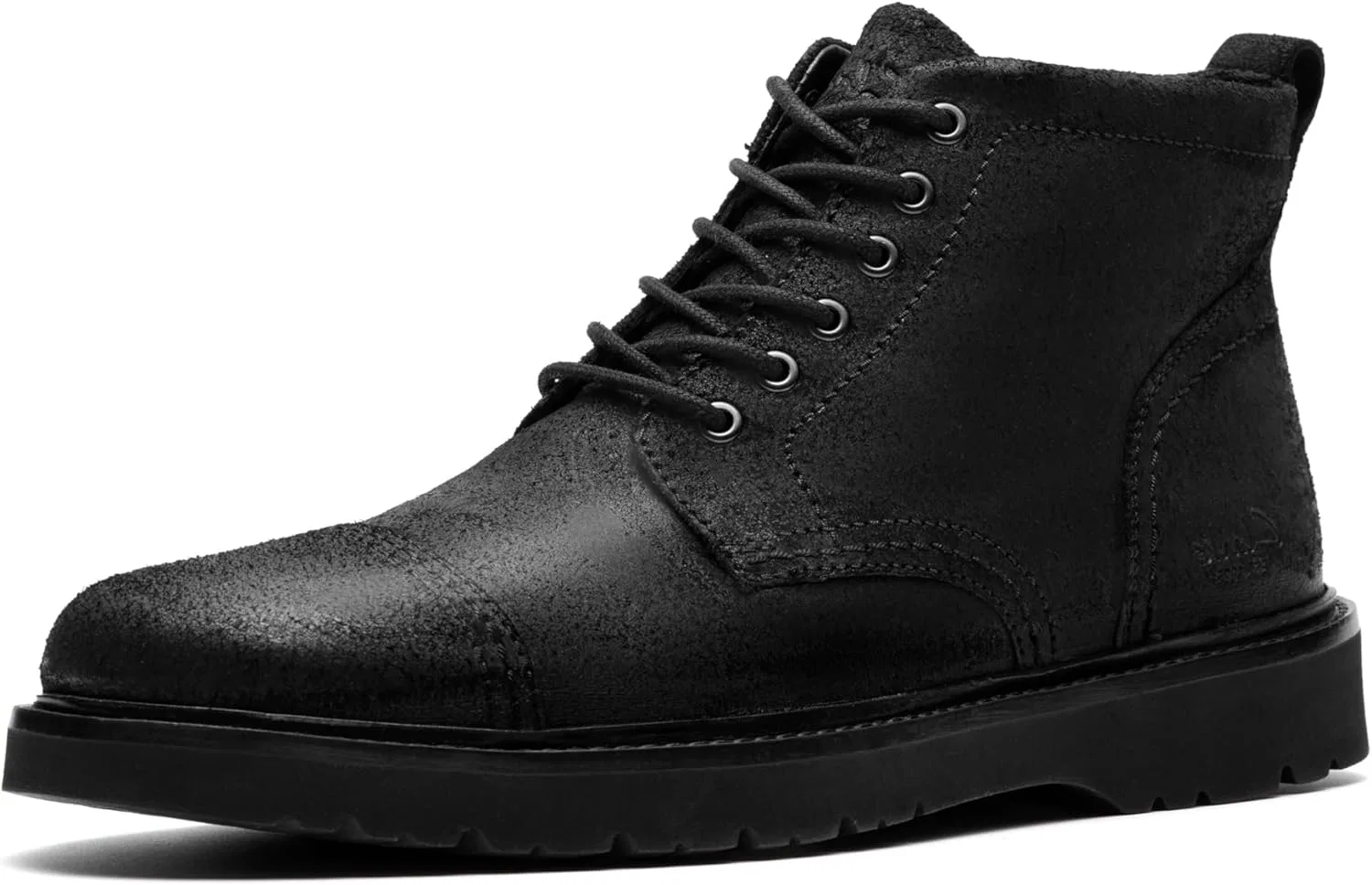 Мужские ботинки Clarks Eastridge Mid Lace-Up Chukka Boot на шнуровке, Black Waxed Leather