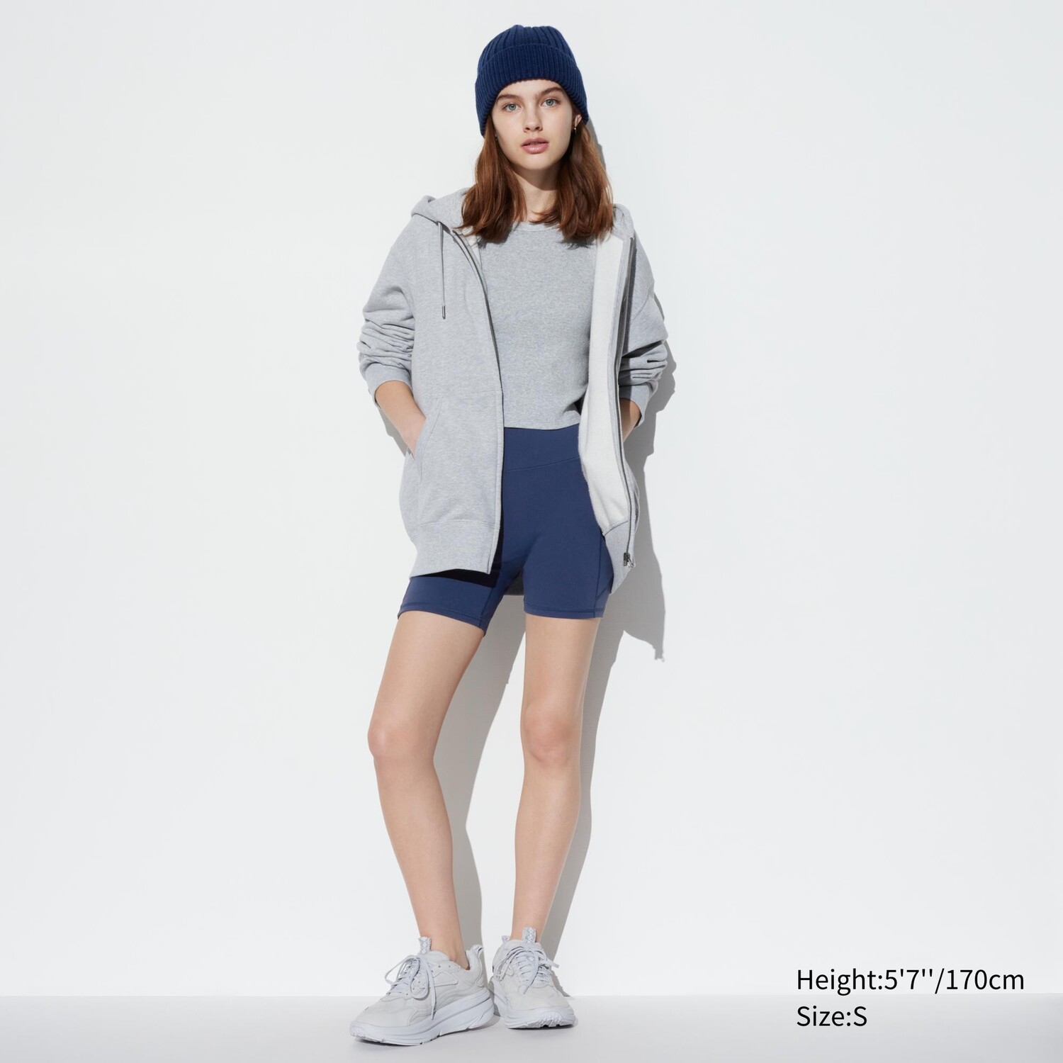 

Шорты ультрастрейч Uniqlo AIRism Active, темно-синий
