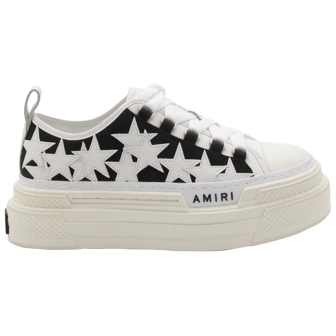 Кроссовки AMIRI Skateboarding Shoes Women's Low-top Black/White, черный/белый — фото 2