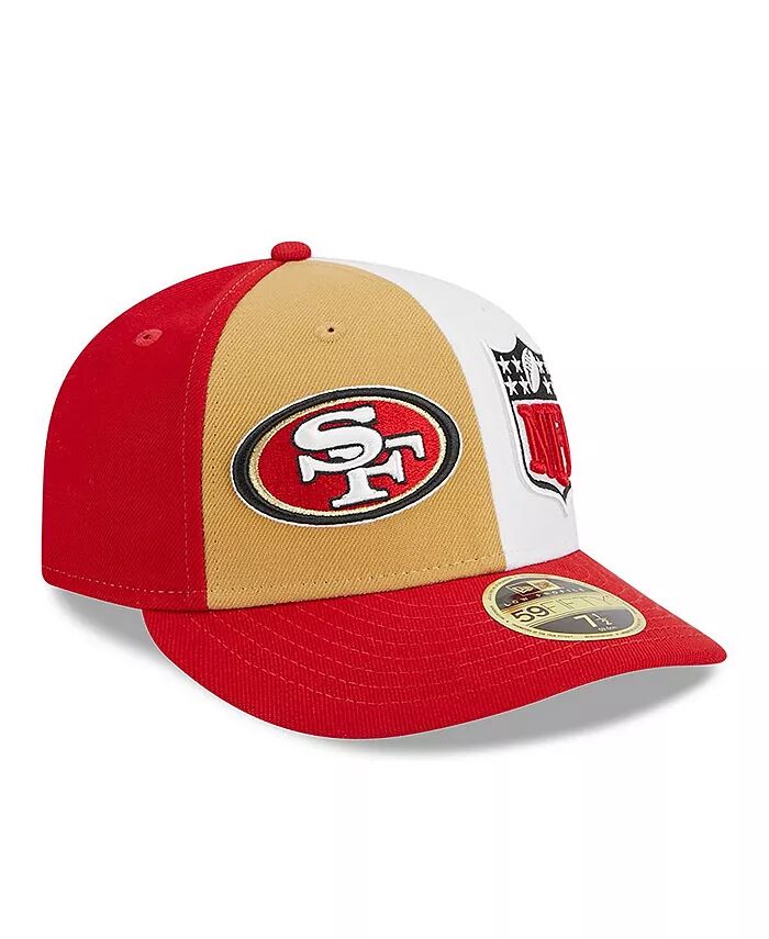 

Мужская золотая, алая бейсболка San Francisco 49ers 2023 Sideline Low Profile 59FIFTY Fitted New Era