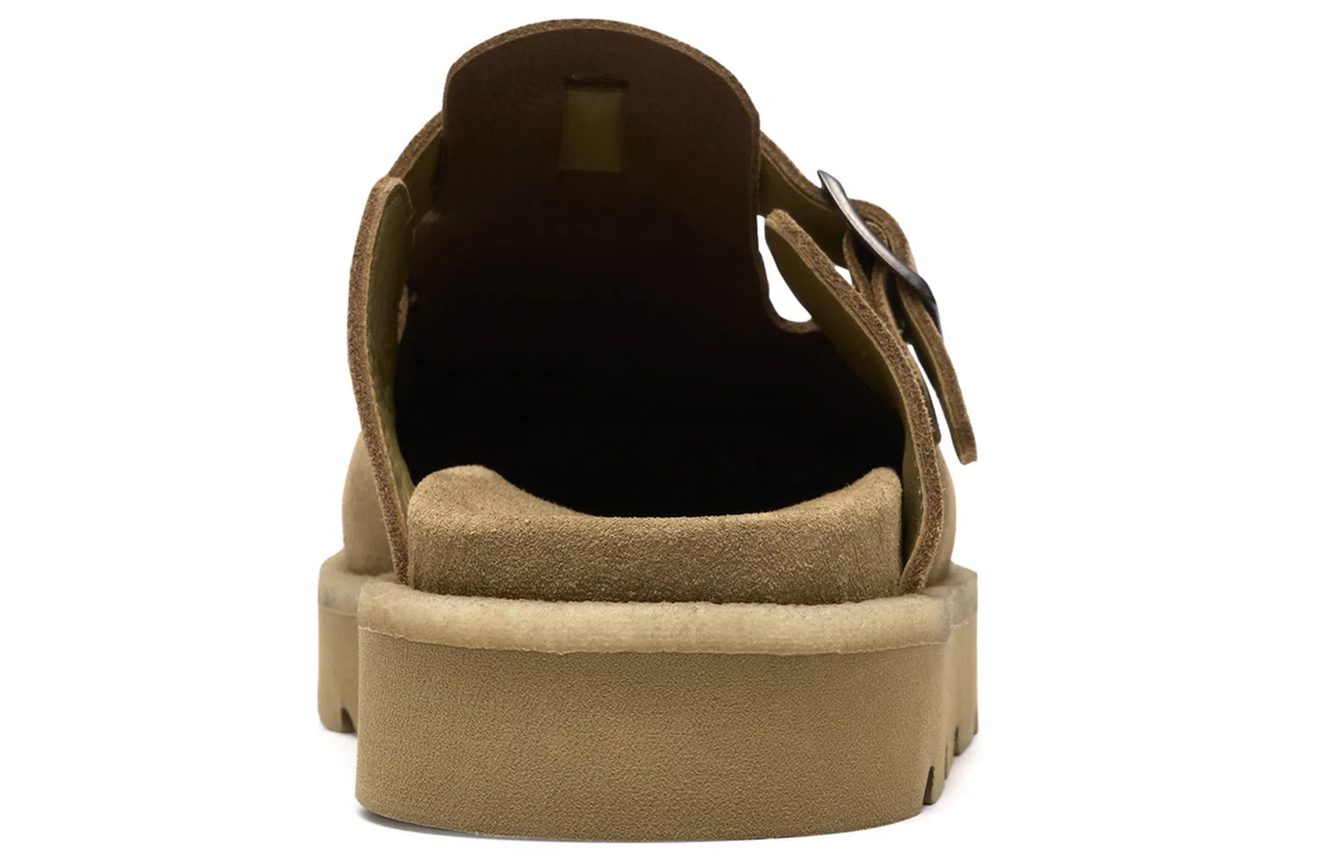 Закрытые тапочки-мюли мужские Clarks желтые — фото 4