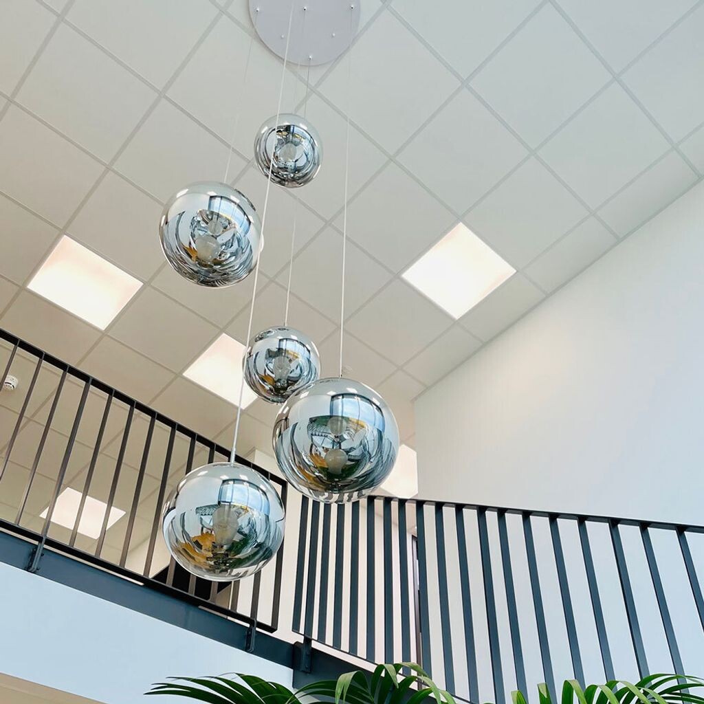 

S.luce Fairy Mirror Ball Галерея Светильник 5м Подвеска Галерея Лампа Подвесной Светильник Золотой Диаметр 40см Круглый