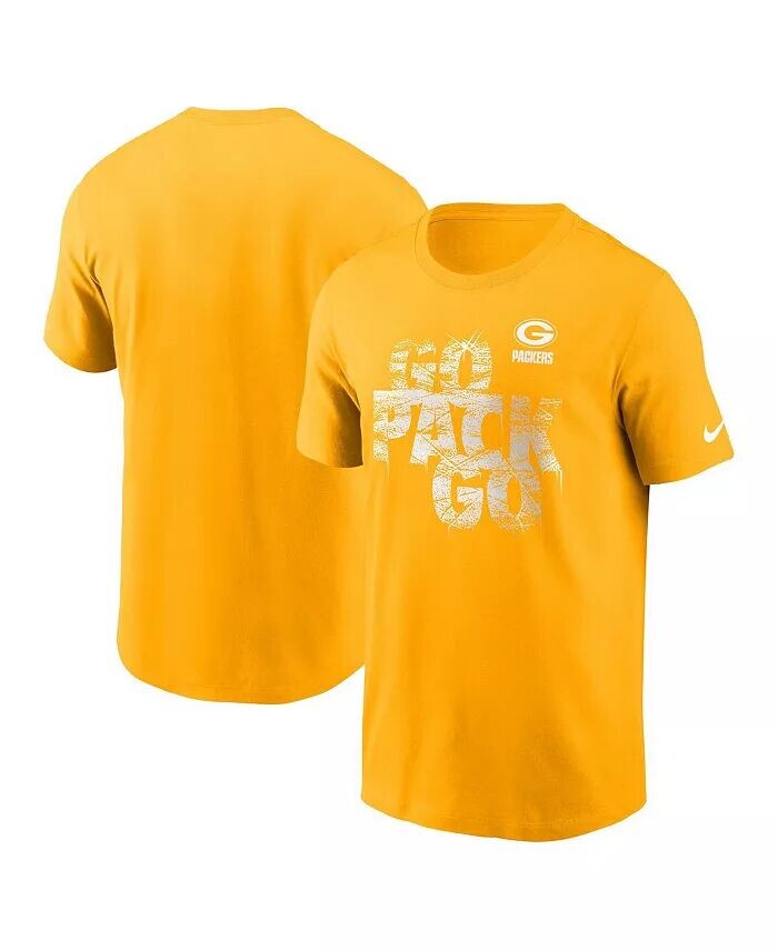 

Мужская золотая футболка Green Bay Packers Local Essential Nike