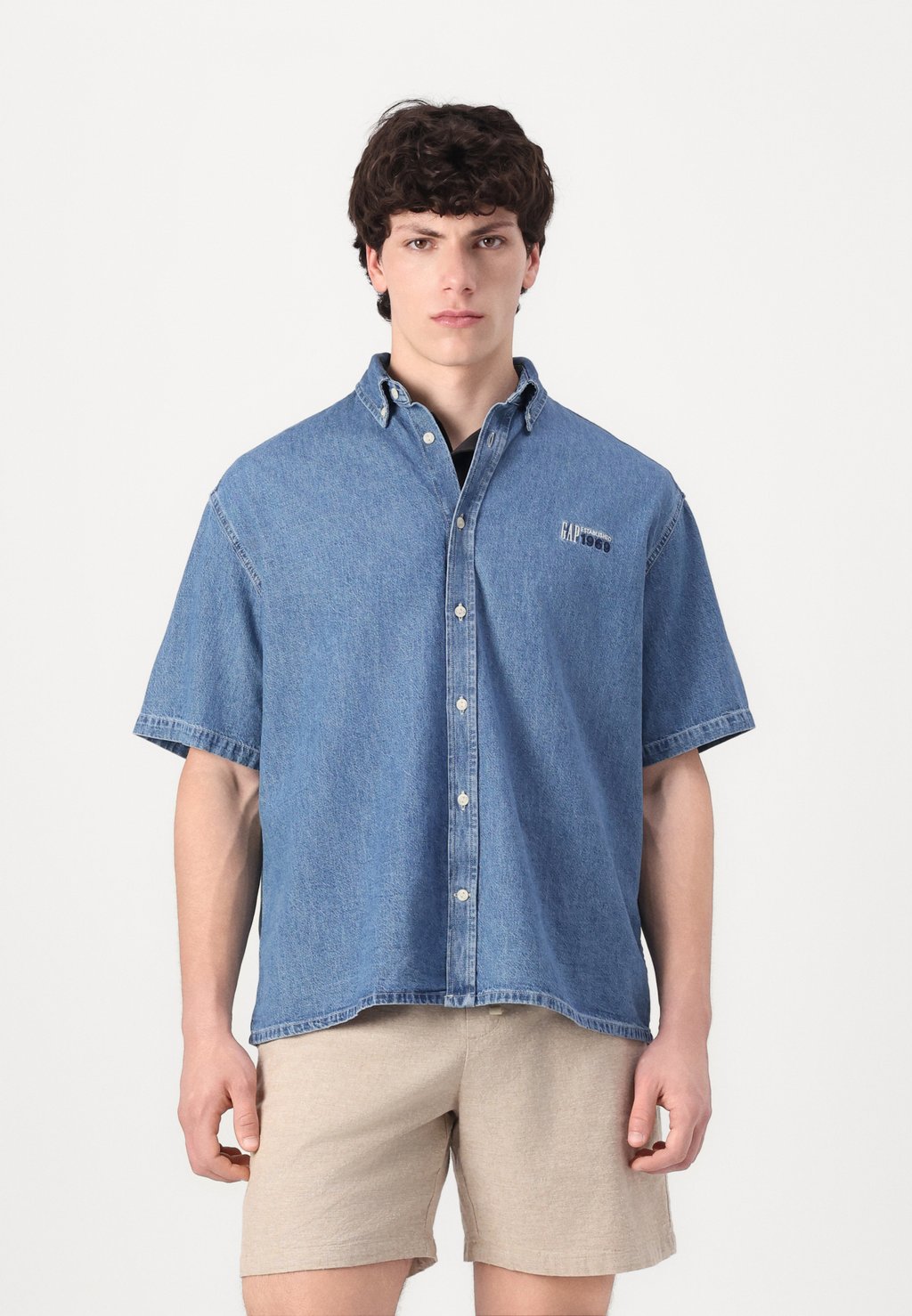 

Рубашка BIG SHIRT LOGO GAP, синий