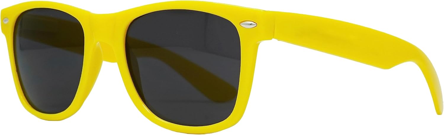 

Стильные поляризованные солнцезащитные очки Funky Junque в стиле ретро — защита от УФ-излучения, классические очки унисекс — для девичника, однотонные, в выгодных комплектах, Solid - Yellow