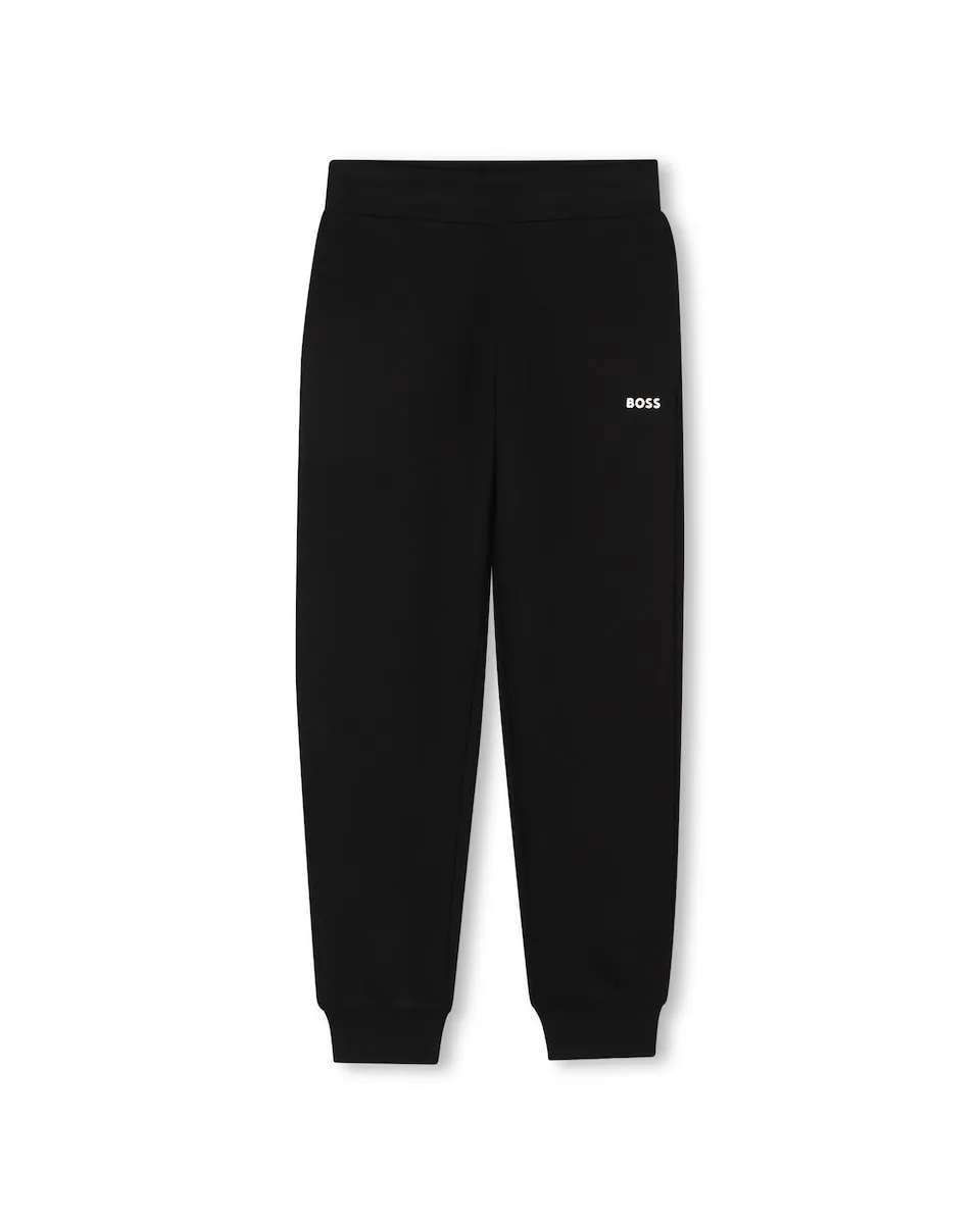 

Детские спортивные штаны однотонные Boss Kidswear, черный