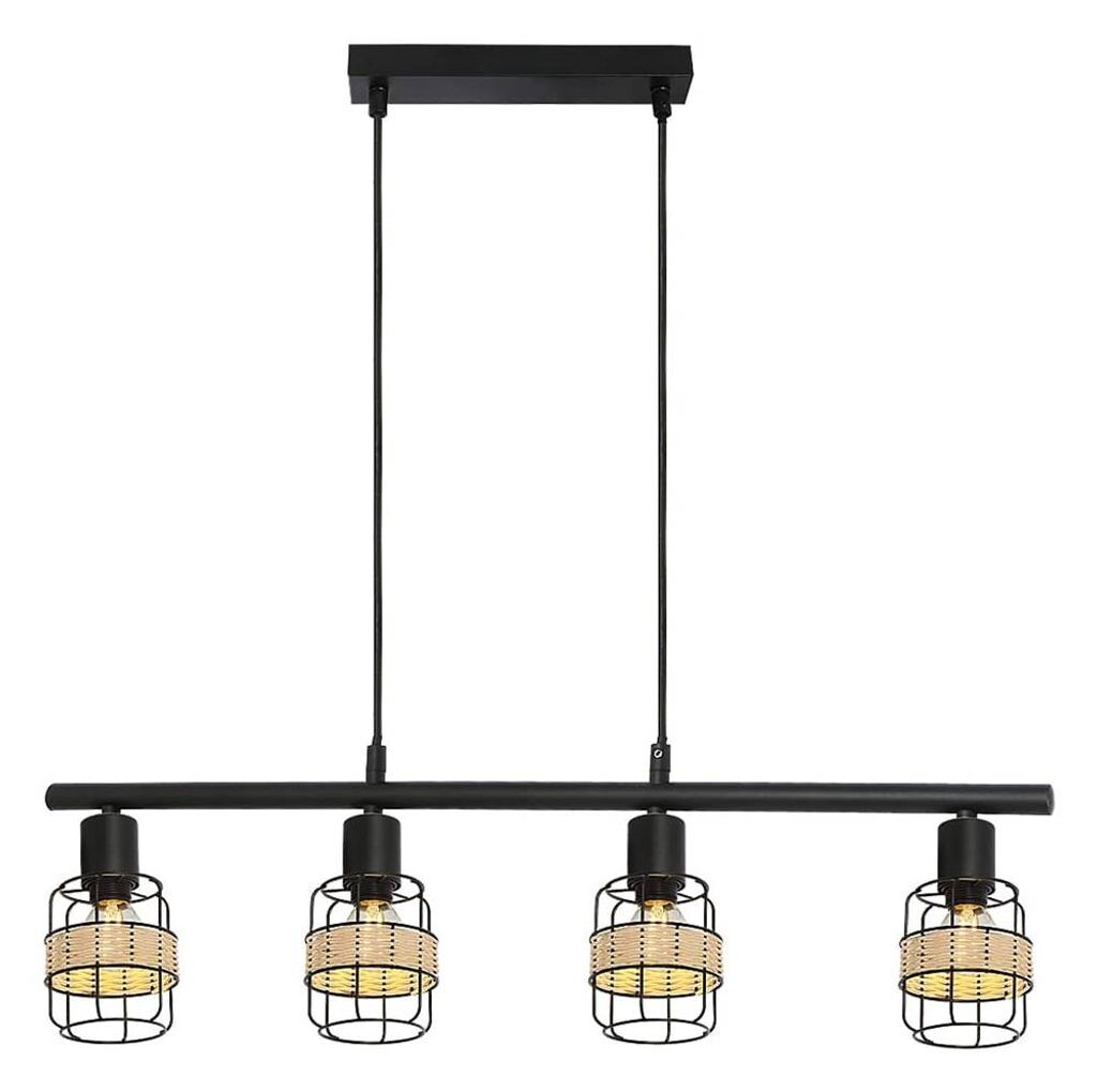 

Подвесной светильник Indiana black E14 4x MAX 25W L:120см Ø9,5см с диммированием Rabalux, черный