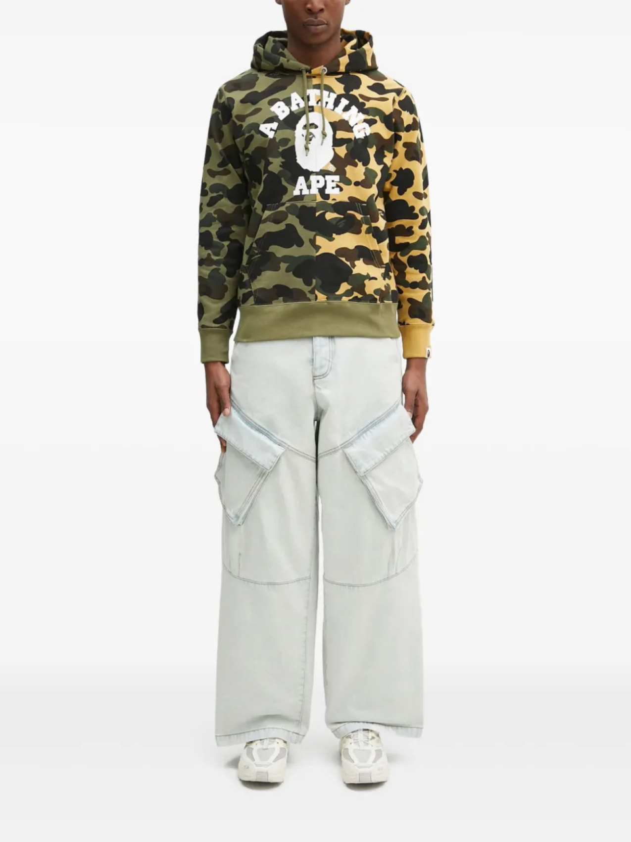 

Толстовка с капюшоном BATHING APE 1st Camo College A Bathing Ape, зеленый