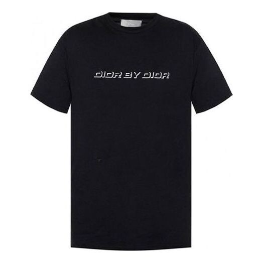 

Футболка homme embroidered logo printing short sleeve black Dior, черный