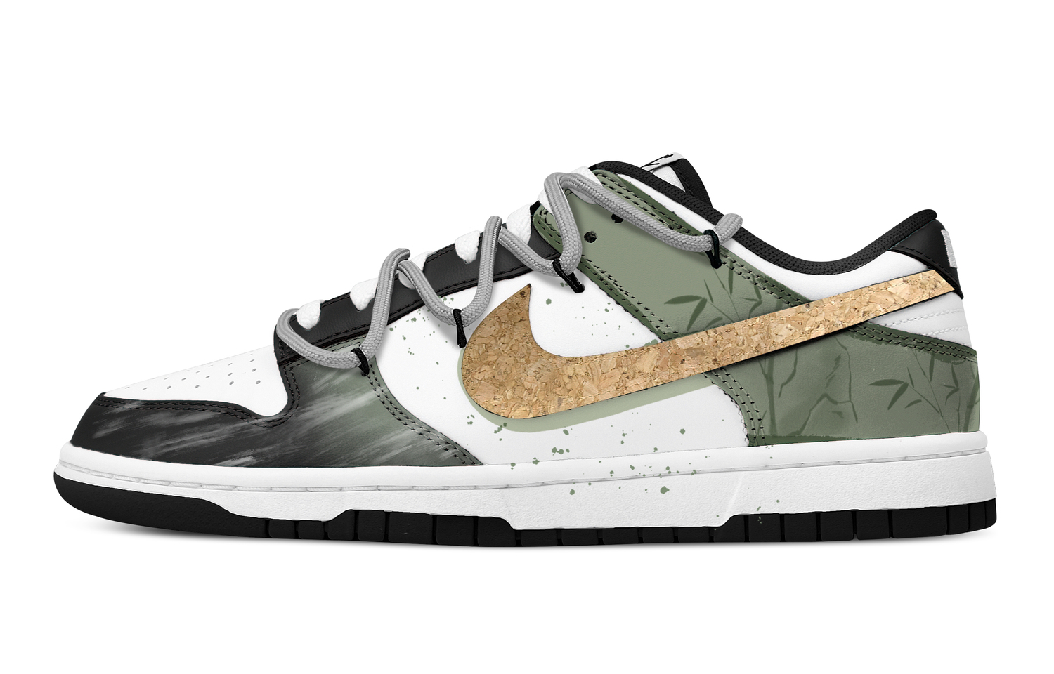 

Nike Кроссовки для скейтбординга Dunk Spring Ode To Bamboo Sea Leather, устойчивые к истиранию, низкие, унисекс, зеленые