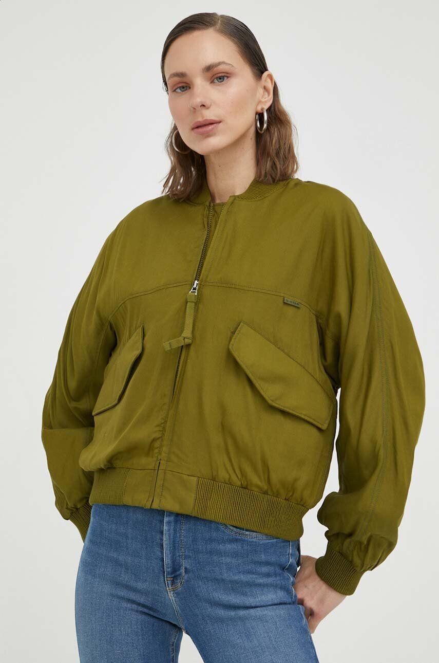 

Куртка-бомбер G-Star Raw, зеленый