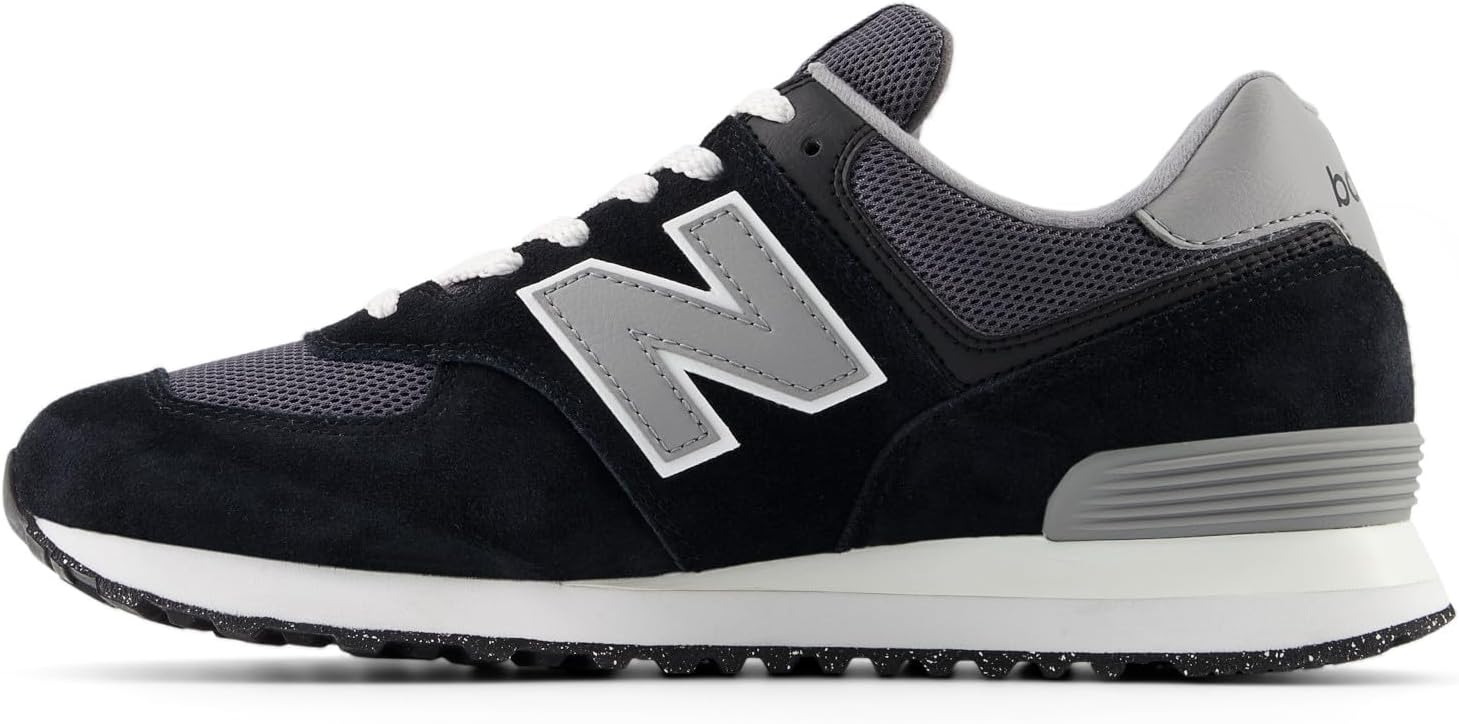 Детские кроссовки New Balance 574 V1 на шнуровке, Black — фото 4