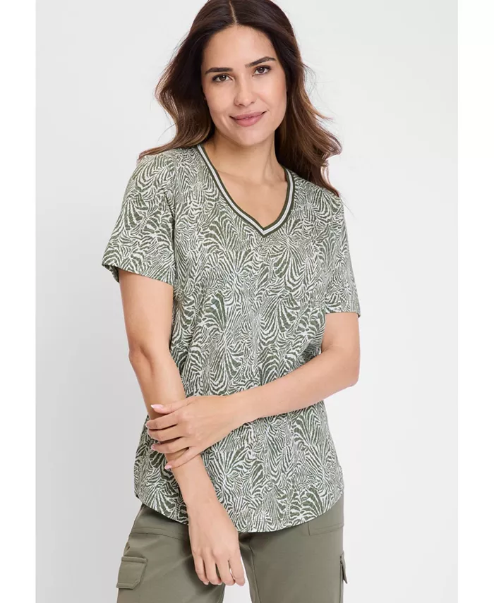 

Женская футболка Neo Animal Print Olsen, зеленый