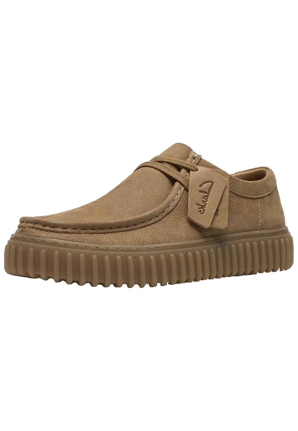 Полуботинки на шнуровке Clarks, светло-коричневый