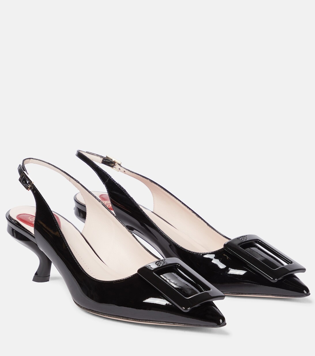 Туфли Virgule с ремешком на пятке Roger Vivier, черный