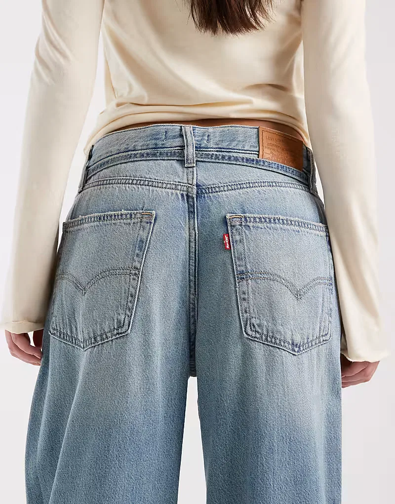 Джинсы Levis XL прямого кроя свободного кроя Levi's, светло-синий — фото 4