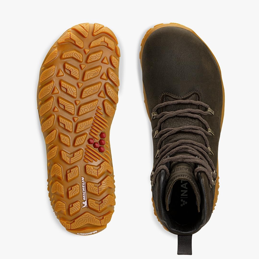 Мужские походные ботинки Vivobarefoot Tracker Forest Esc с подошвой типа босоножки, Bracken — фото 2