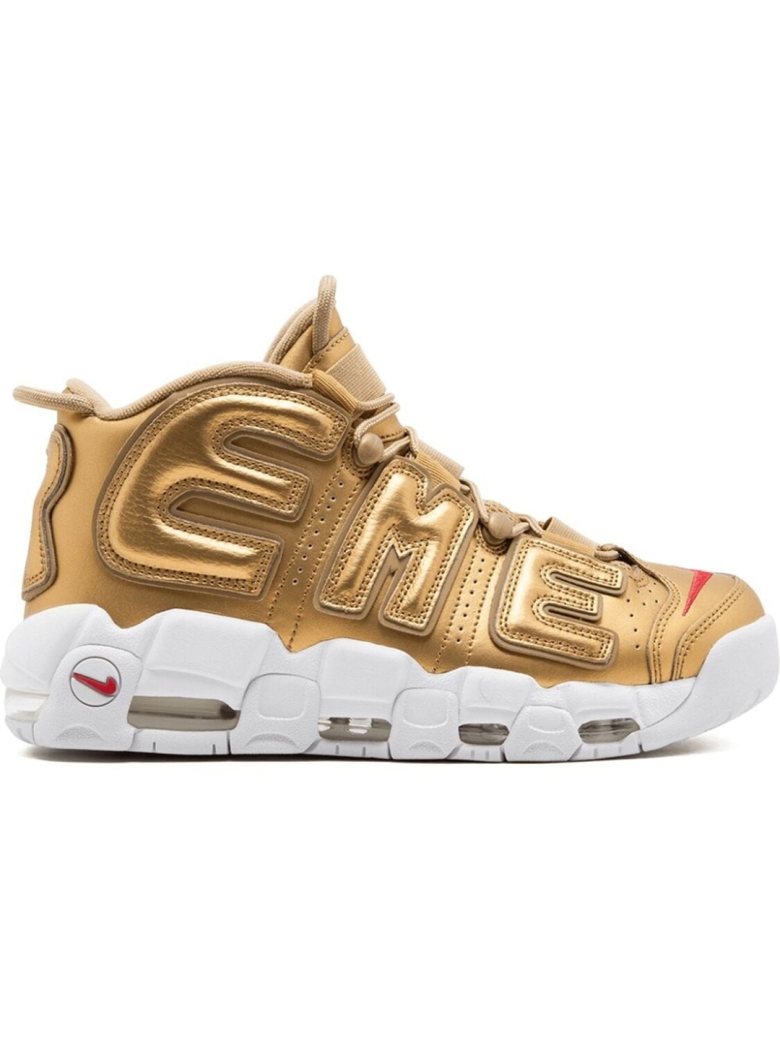 

Кроссовки Air More Uptempo из коллаборации с Nike Supreme, металлик