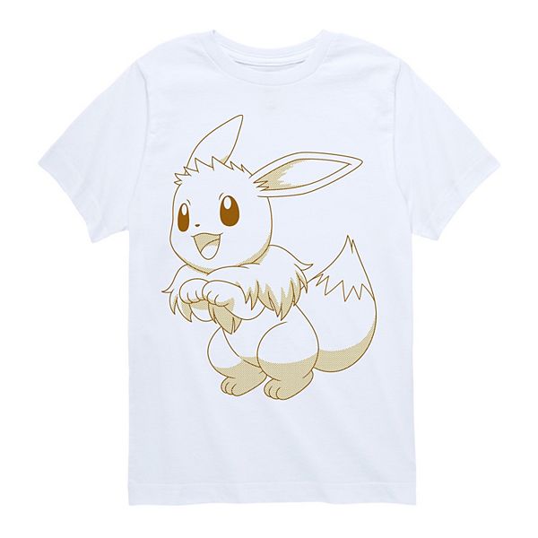 

Футболка с принтом Pokémon Eevee для мальчиков 8-20 Licensed Character, White