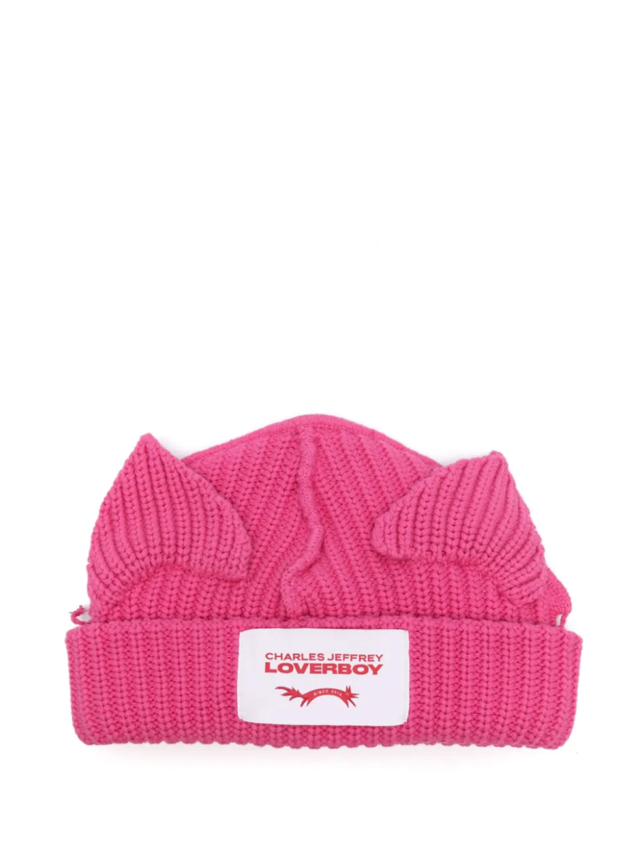 

Шапка с ушками Charles Jeffrey Loverboy, розовый