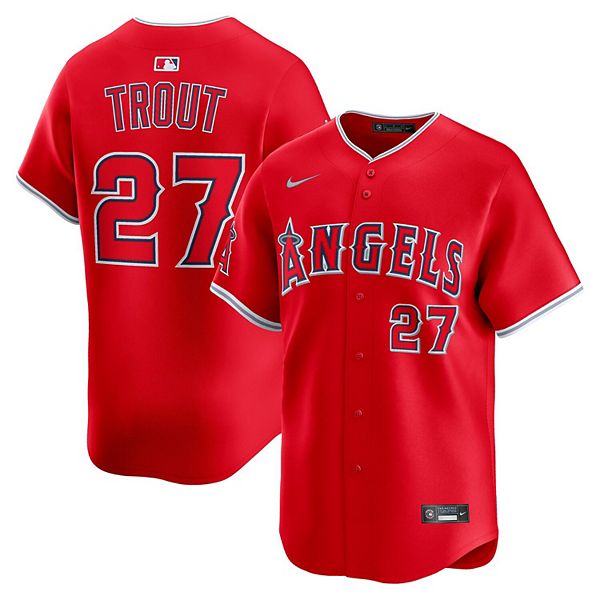 Майка игрока Los Angeles Angels Майка Траута, красная Nike — фото 2