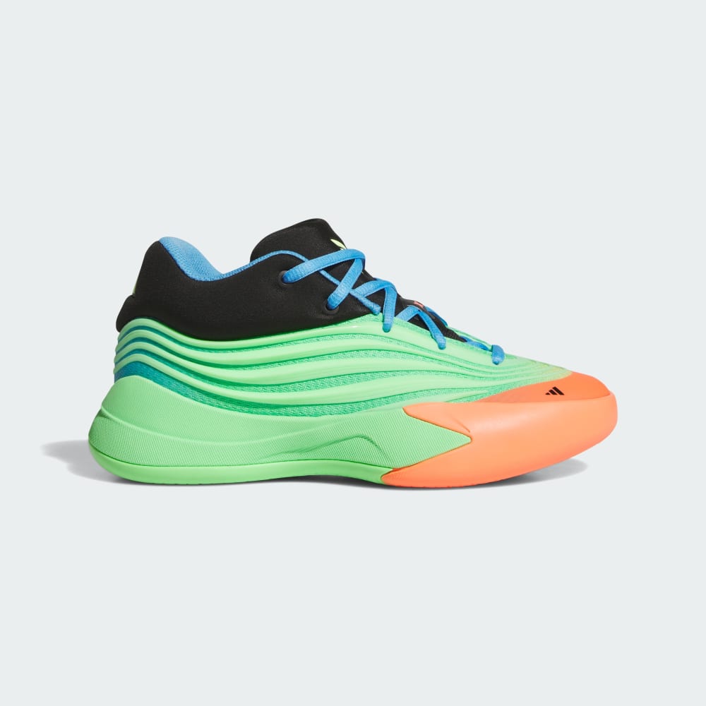 

Кроссовки Adidas Dame X Shoes Kids, цвет Lime Burst/Signal Coral/Blue Burst