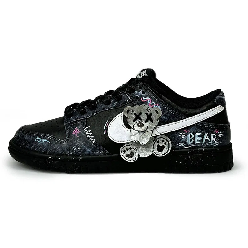 Кроссовки скейтбордические Nike Dunk Black White