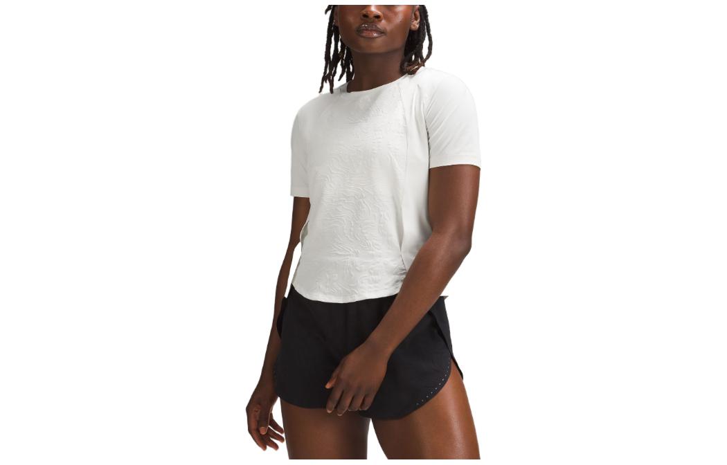 

Легкая футболка для бега серии Lightweight женская Lululemon, Relief Mini Ecru