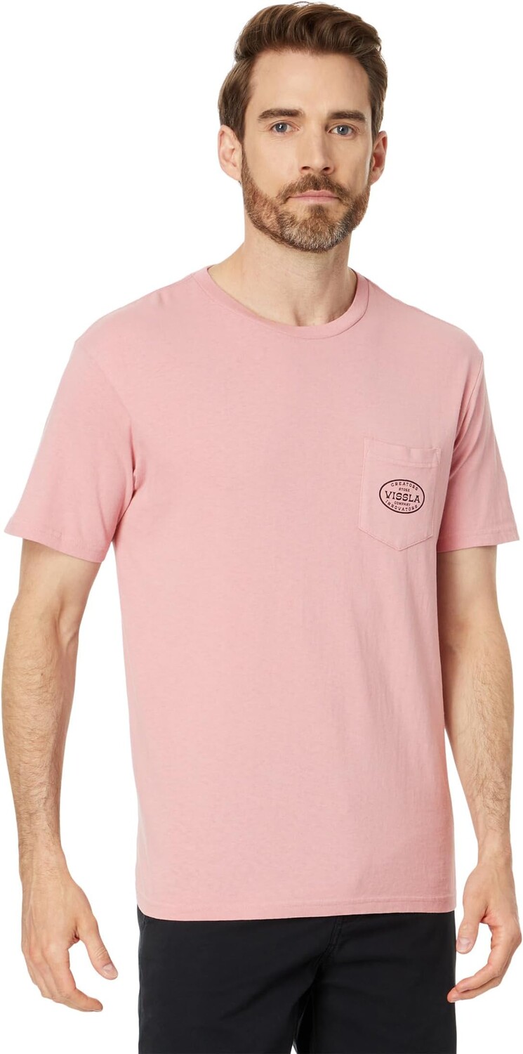 

Футболка VISSLA Buckled Short Sleeve Pocket Tee, цвет Dusty Rose