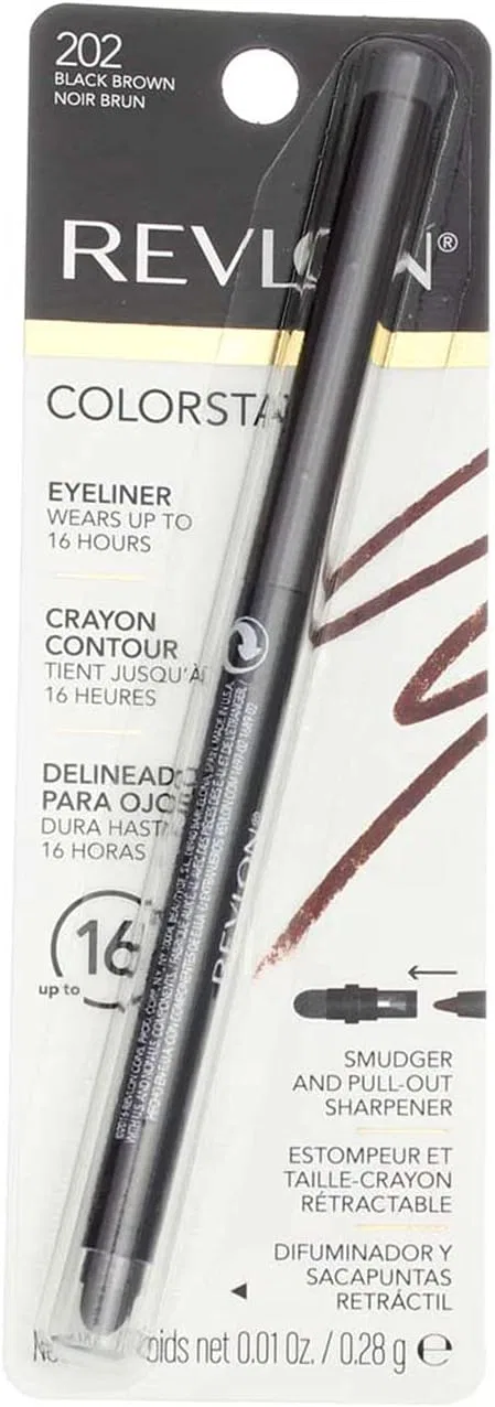 Подводка Revlon ColorStay с ультратонким наконечником, водостойкая, черно-коричневая, 0.34 г — фото 4
