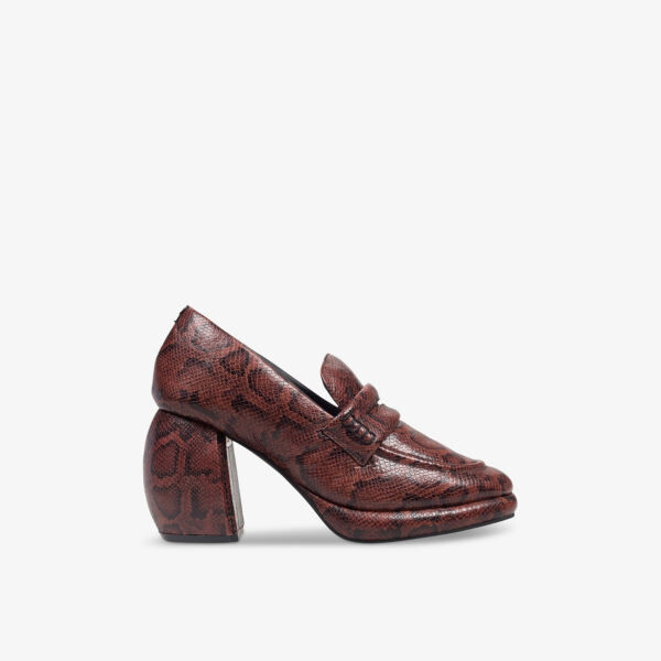 Кожаные лоферы на каблуке martine rose x clarks Clarks, коричневый