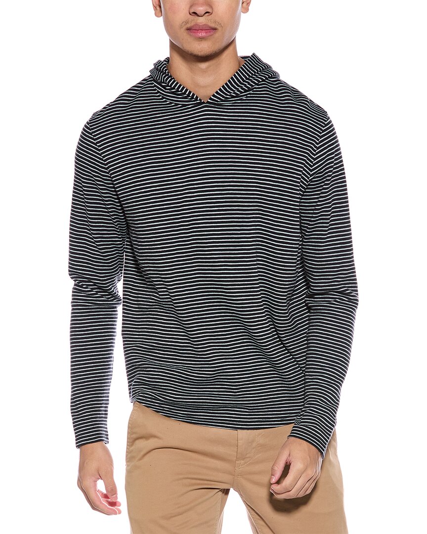

Толстовка с капюшоном Vince Stripe, серый