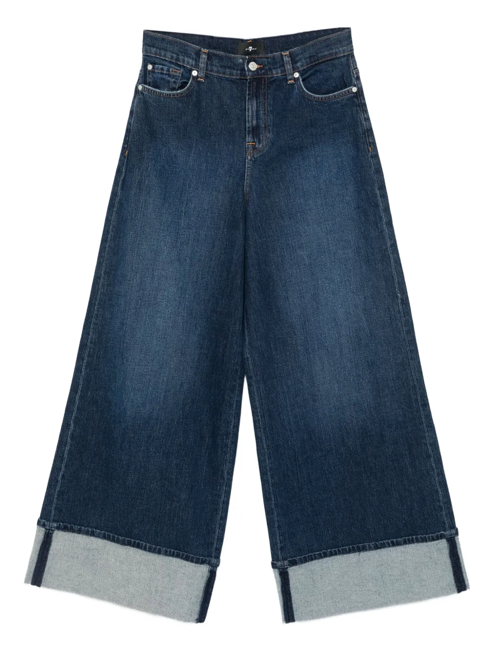 

Джинсы с манжетами Marie 7 For All Mankind, синий