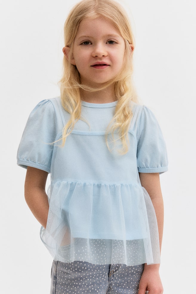 

Костюм-Двойка с рубашкой и майкой H&M, голубой
