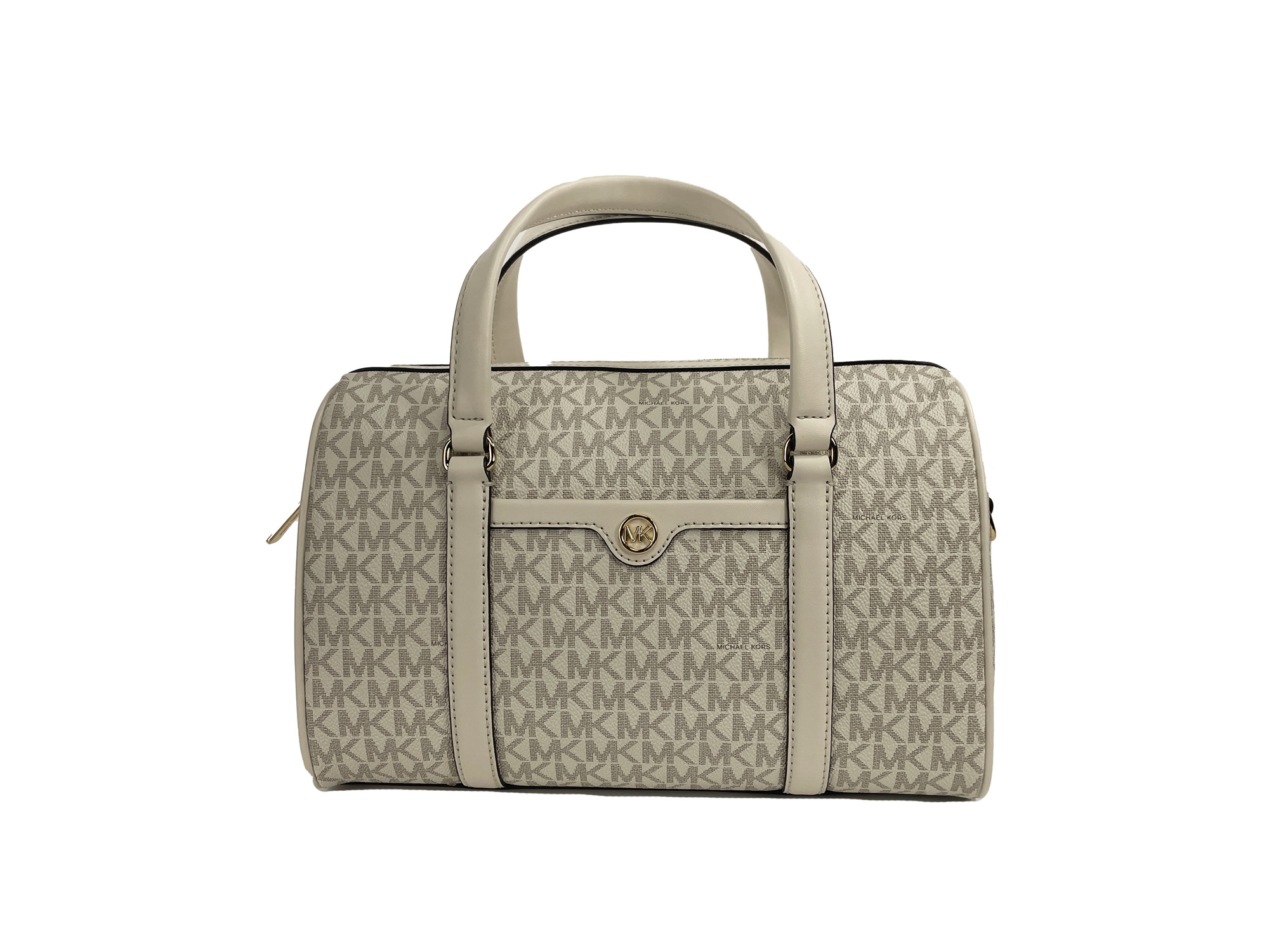 

Дорожная сумка-саквояж средней вместимости, кремовая Michael Kors