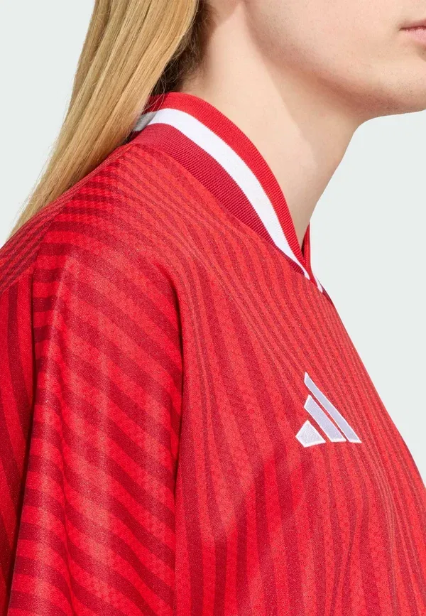 Толстовка Adidas Performance, цвет ярко-алый командный красный — фото 4