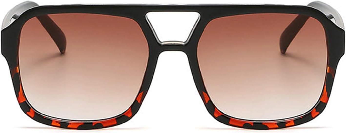 

Willochra Винтажные солнцезащитные очки большого размера, модные мужские и женские квадратные очки, стильный и популярный дизайн, защита от ультрафиолета UV400, панк-очки, C4