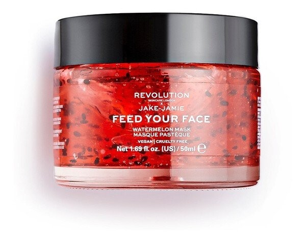 

Revolution, Skincare x jake jamie, увлажняющая маска для лица с арбузом, 50 мл
