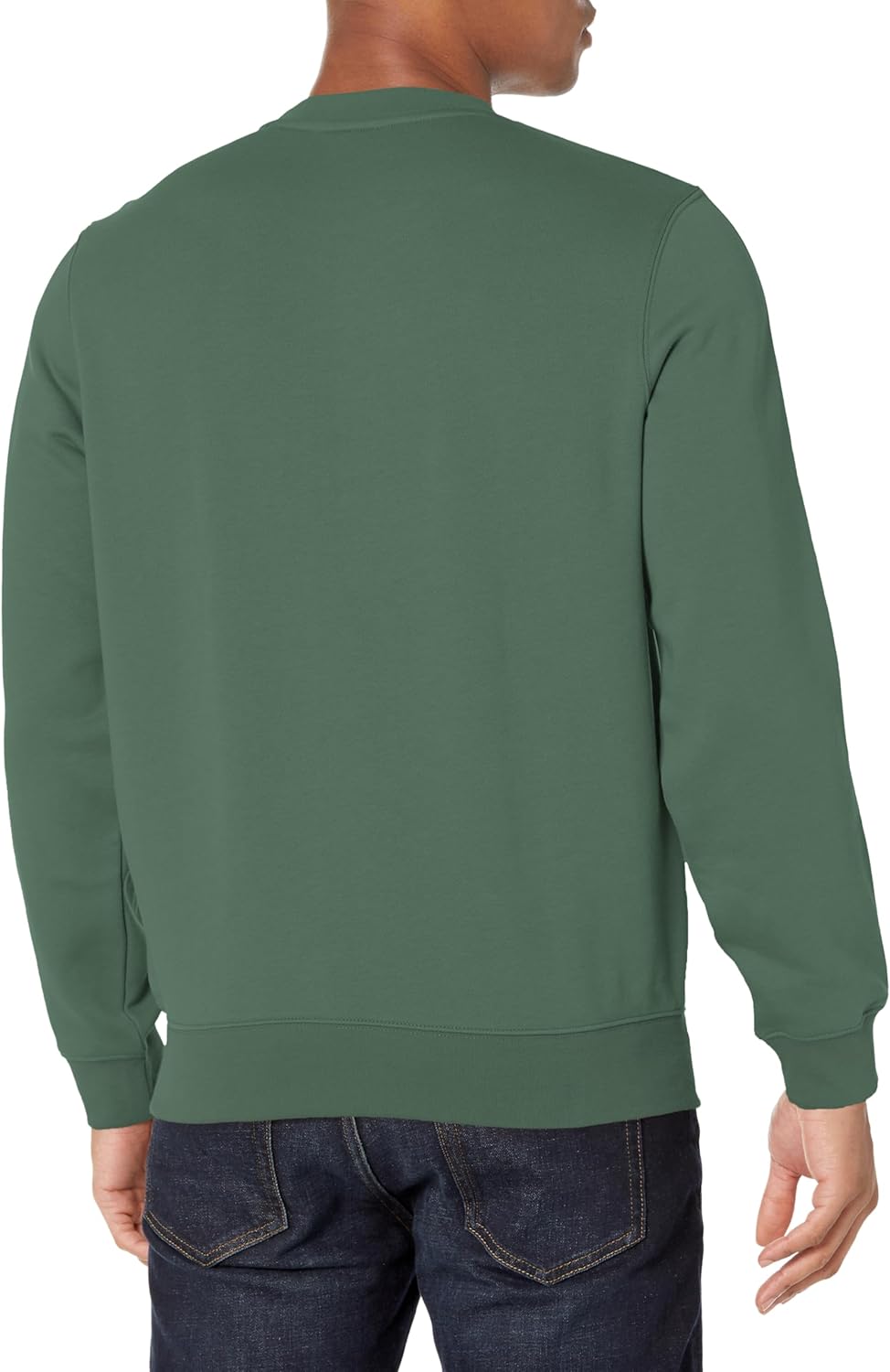Мужская фланелевая толстовка Lacoste Classic Fit с логотипом и полосками, Sequoia — фото 2