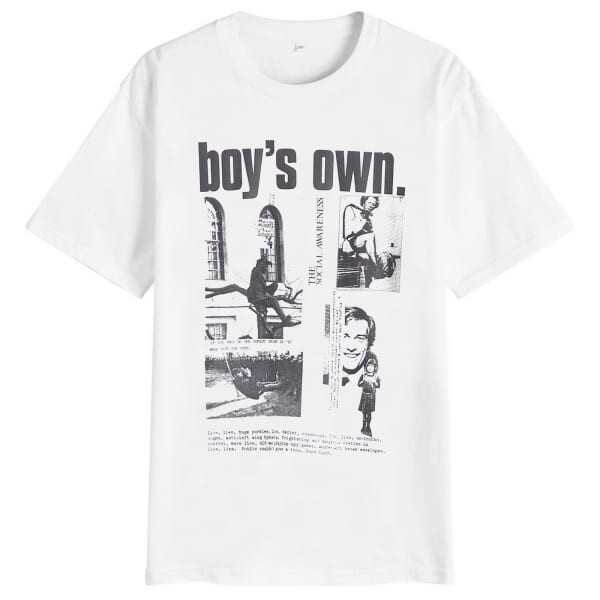 

Футболка с принтом социальной осведомленности Boys Own, белый