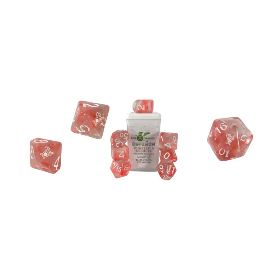 

Набор Diffusion Poly — «Решимость бойца» с символами классов (7), Class & Creature Dice - Poly Sets