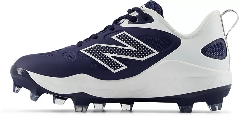 Женские формованные бутсы для софтбола New Balance Fresh Foam X VELO v4, темно-синий/белый — фото 3