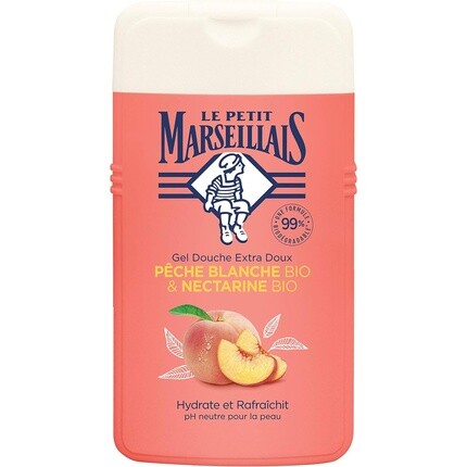 

Экстранежный гель для душа Organic White Peach Organic Nectarine 250мл, Le Petit Marseillais