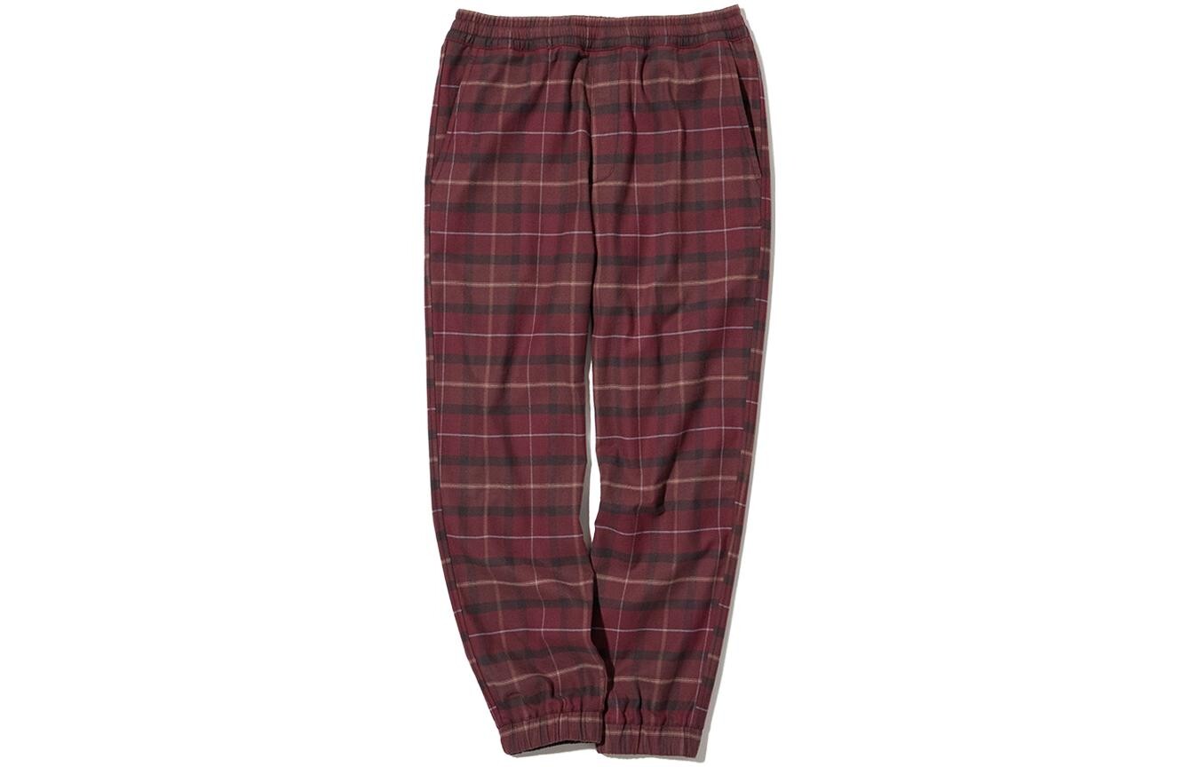

Повседневные брюки мужские бордовые Uniqlo, темно-красный