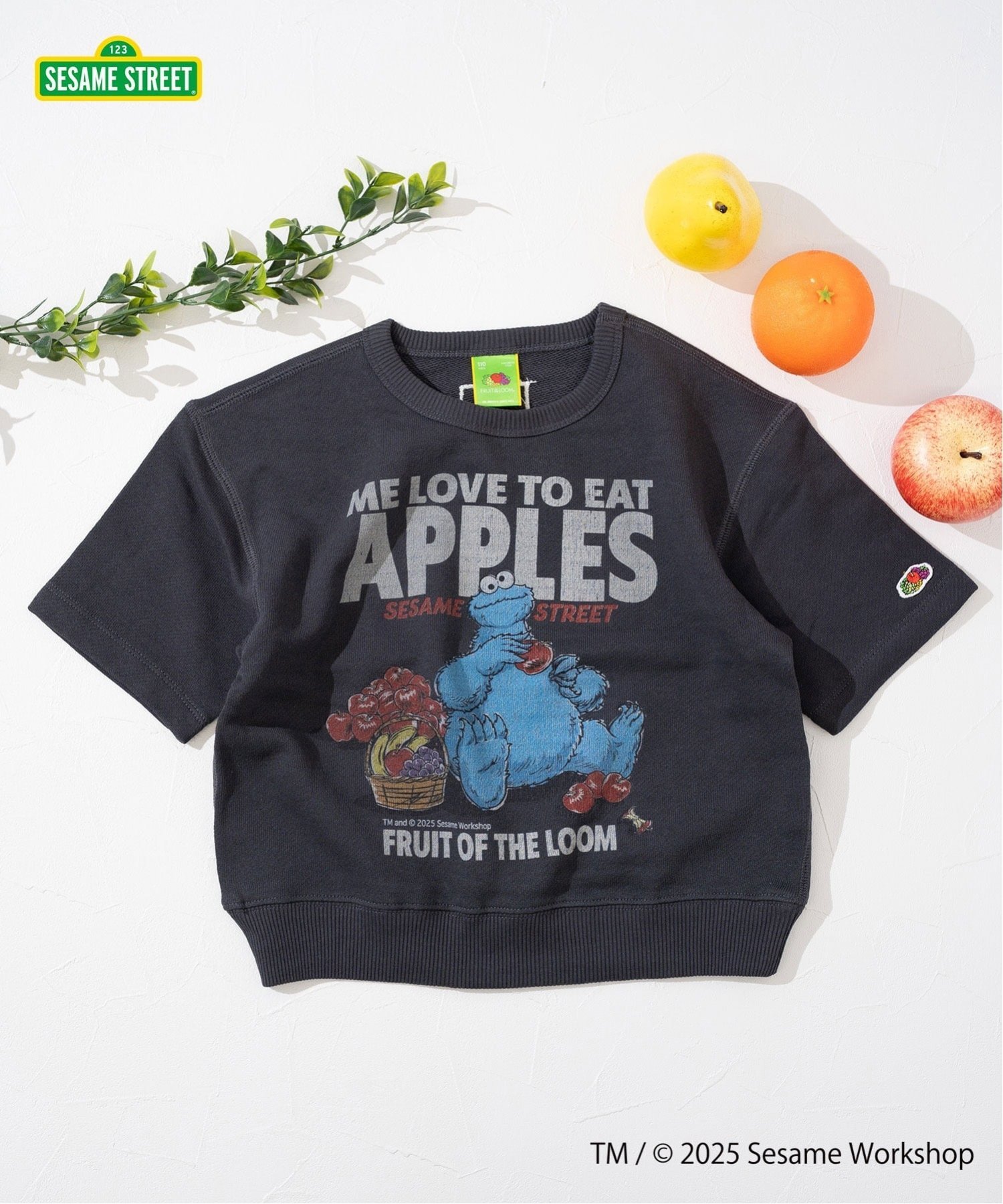 FRUIT OF THE LOOM/(K) Толстовка с коротким рукавом, Black