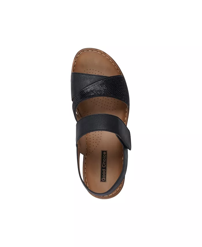 Женские сандалии Lux Embellished на платформе GC Shoes, черный