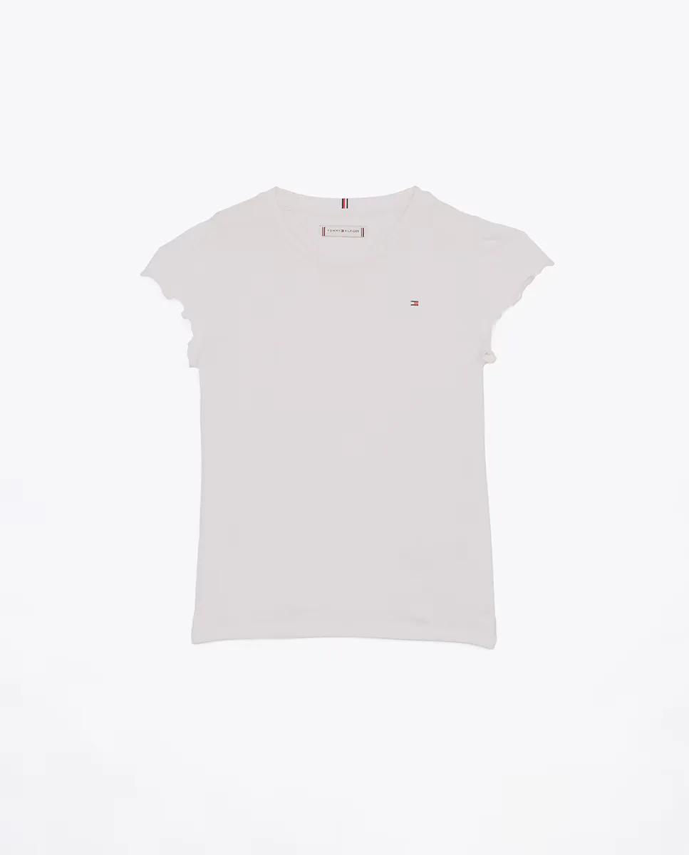 

Футболка с коротким рукавом и рюшами для девочки Tommy Hilfiger, белый