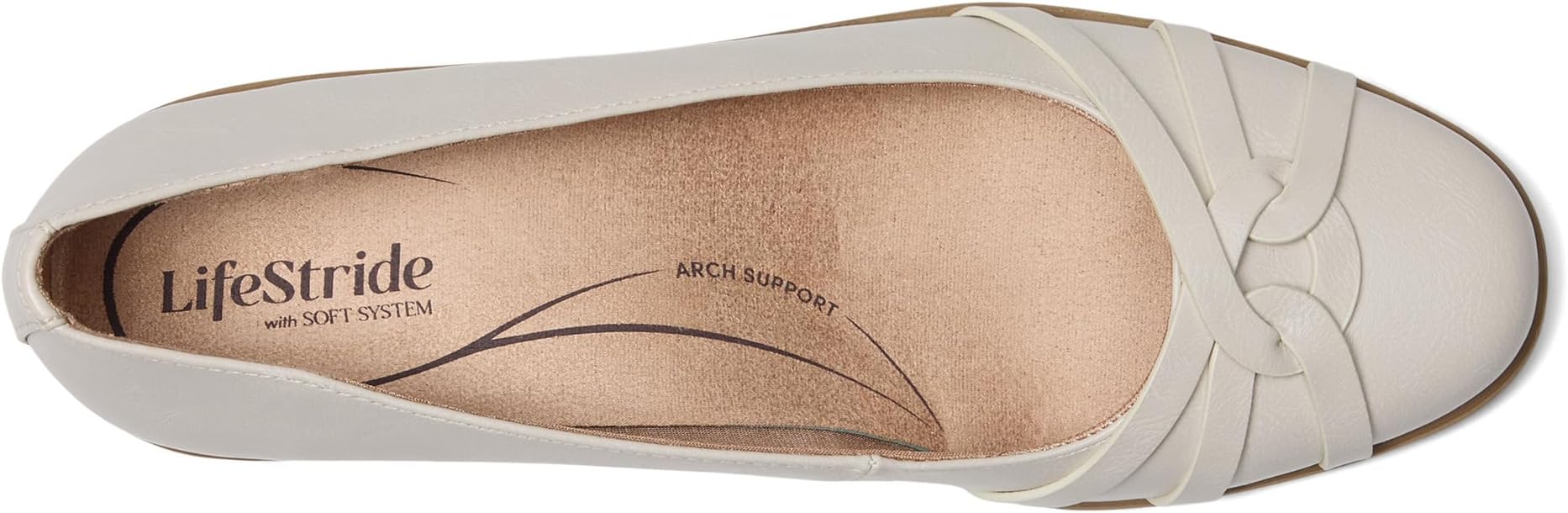Туфли LifeStride Jorie Skimmers, цвет Bone Faux Leather — фото 2
