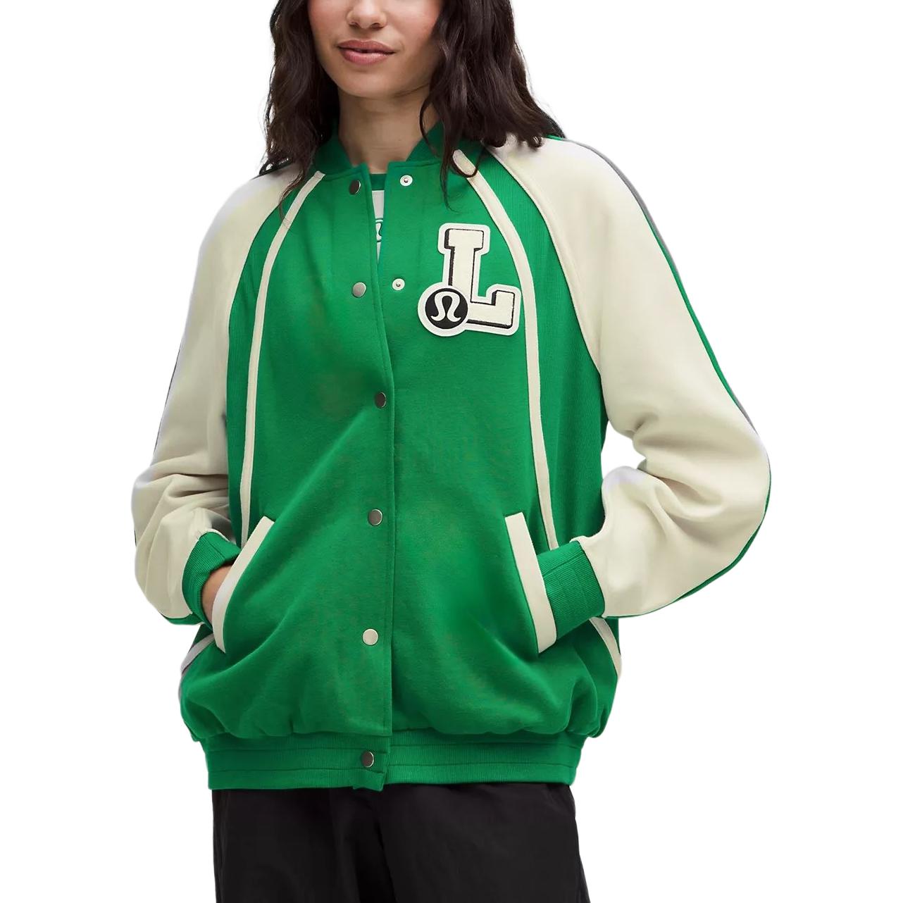 

Lululemon Куртка Scuba Series женская, Raceway Green/Light Ivory/Raceway Green/Light Ivory